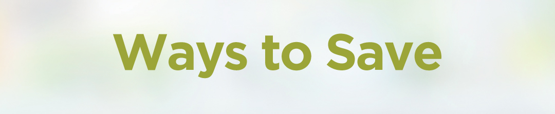 Ways to Save