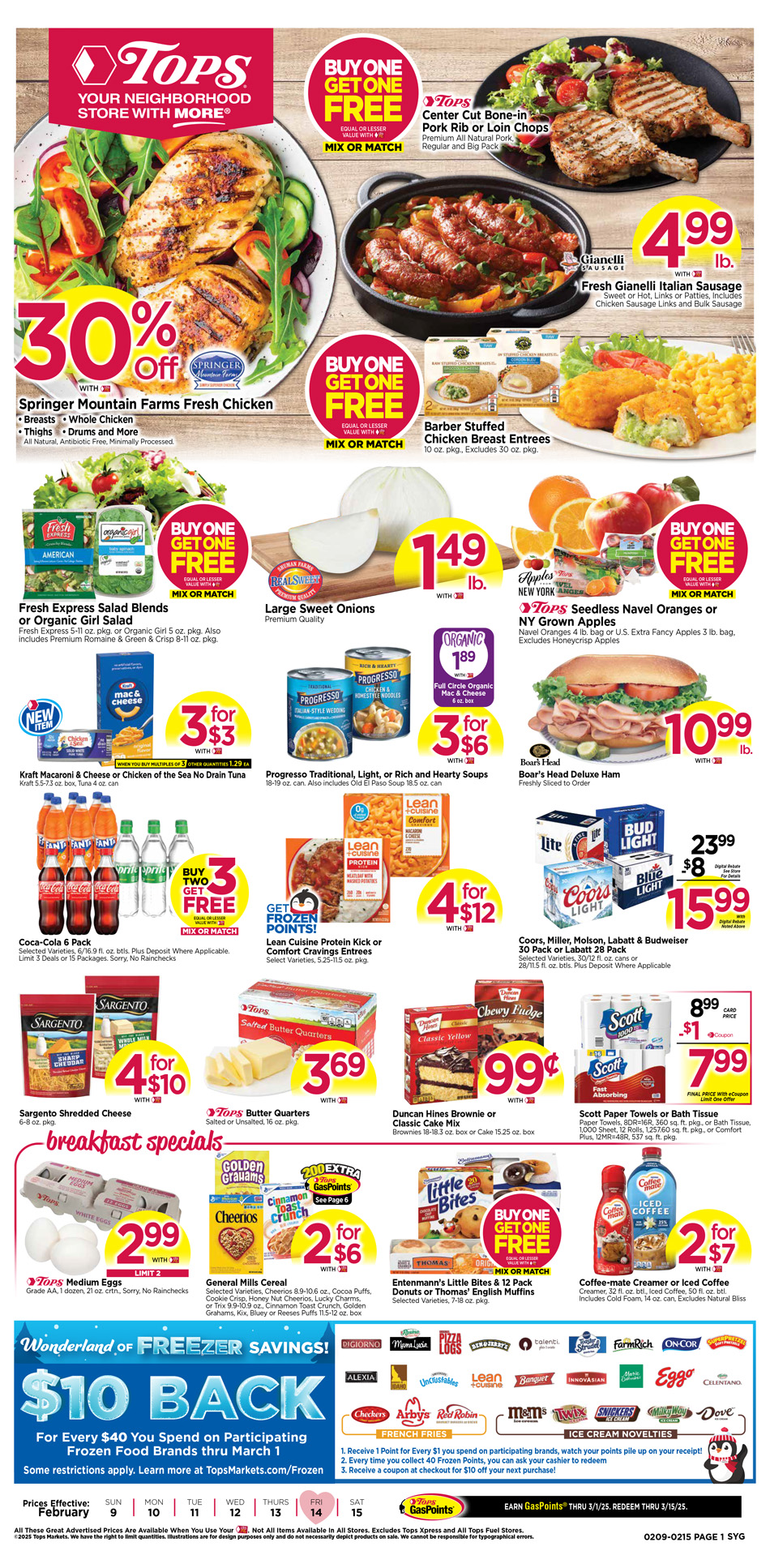 tops friendly markets flyer